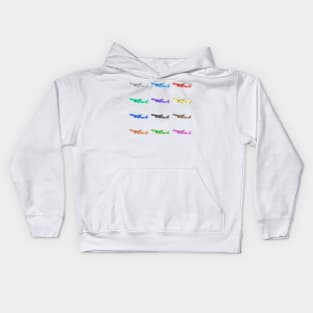 Airplane taking off to sky Kids Hoodie